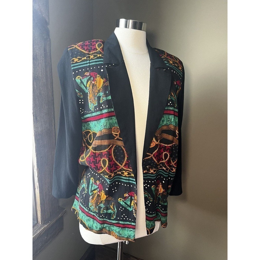 Vintage Diversity Petites Single Button Long sleeve Read Below